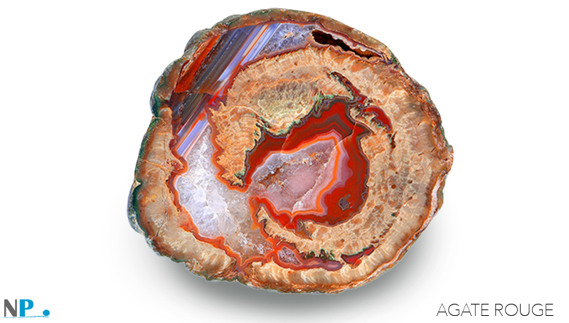 AGATE ROUGE PIERRE VOLCANIQUES DE TOUTES BEAUTÉ ICI DANS SA VERSION BRUTE